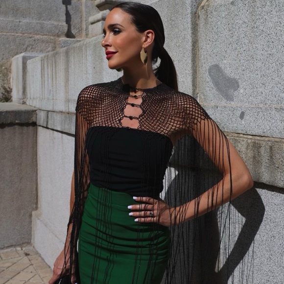 Zara Beaded Fringed Top